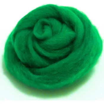 Ovčí rouno Ovčí rouno česané 50 g - trávově zelená