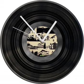 Hodiny Hodiny z vinylových desek - Brno City