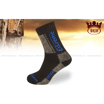 Pánské ponožky HOZA Thermo EXTREME - nejprodávanější zimní druh - H3406 Barva: hnědá béžová, Velikost: 35-38