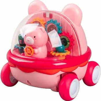 Natahovací autíčko pro děti Medvídek růžové - CAB Toys 115