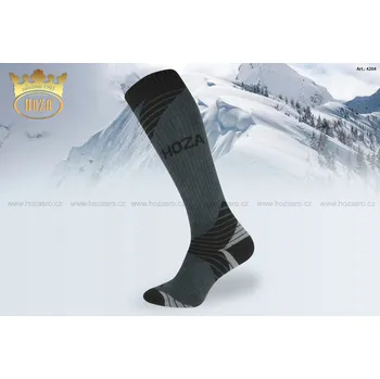 Dámské ponožky HOZA Thermo vysoce hřejivé podkolenky - zimní - H4204 Barva: antracit, Velikost: 24-25