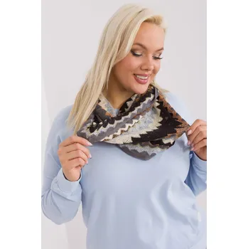 Šála Úpletový vzorovaný dámský komín model 48661 šedý