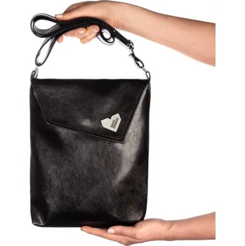 Kabelka Dámská kabelka Dafné - Černá | Koženková dámská kabelka | česká výroba