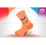 Hoza Kojenecké ponožky - oči - H200 Barva: oranžová, Velikost: 0-6 měsíců