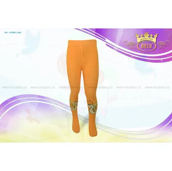 Hoza Dětské punčochové kalhoty - šnek - H5000-n7 Barva: oranžová, Velikost: 80-86 cm / 6-12 měsíců