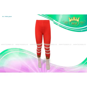Hoza Dětské punčochové kalhoty - pejsek - H5000-n2 Barva: červená, Velikost: 92-98 cm / 1-2 roky