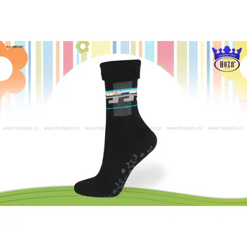 Hoza Dětské froté ponožky - ABS - GW1503 Barva: černá, Velikost: 23-26