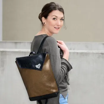 Městský batoh Batoh ZEN - černobronzový | Batoh do města | Městský batoh