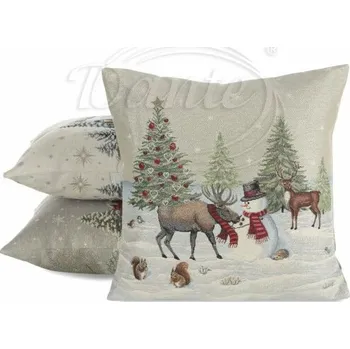 Dekorativní polštářek Dante Povlak Sněhulák a sob