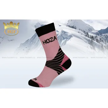 Dámské ponožky Funkční Thermo HOZA - vysoce hřejivé ponožky - H3414 Barva: růžová, Velikost: 24-25