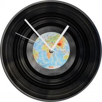 Hodiny Hodiny z vinylových desek - Svět