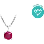 JVD Dámský stříbrný briliantový přívěsek BRILIANT SVLP0503SH8R100