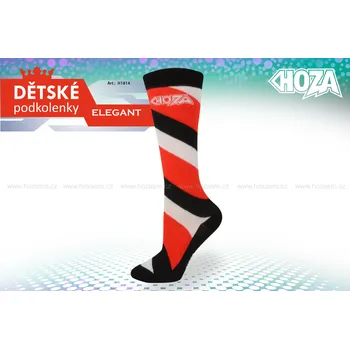 Dětské podkolenky HOZA s elastanem - Elegant - H1814 Barva: červená, Velikost: 23-26