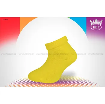 Kojenecké oblečení Hoza Kojenecké ponožky FROTÉ - jednobarevné - H243 Barva: žlutá, Velikost: 6-12 měsíců