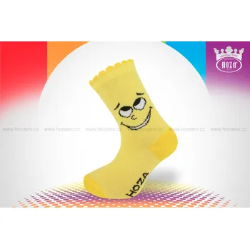 Hoza Kojenecké ponožky - oči - H200 Barva: žlutá, Velikost: 0-6 měsíců