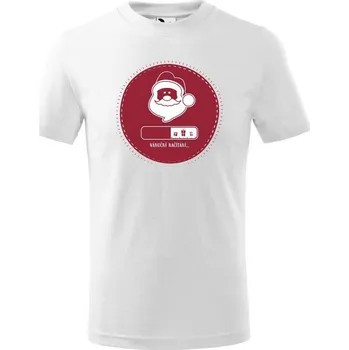 Chlapecké tričko DOBRÝ TRIKO Dětské tričko s potiskem Vánoční načítání Velikost: 158/12 let, Barva: Bílá