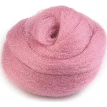 Ovčí rouno Ovčí rouno česané 20 g - růžová