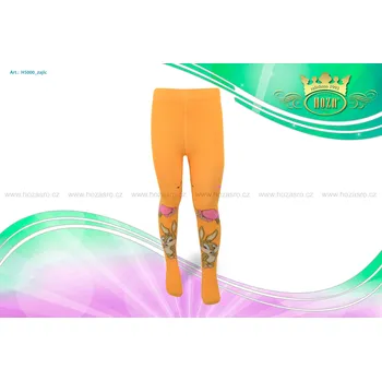 Hoza Dětské punčochové kalhoty - zajíc - H5000-n1 Barva: oranžová, Velikost: 68-74 cm / 3-6 měsíců