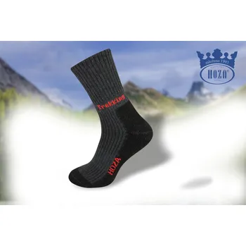 Dámské ponožky HOZA Thermo trekking vysoce hřejivé - vzdušný nárt-od 129kč - H3409 Barva: antracit, Velikost: 28-29