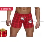 Hoza Boxerky Cornette Vánoční - Los - VANOCE-00712 Barva: červená, Velikost: M