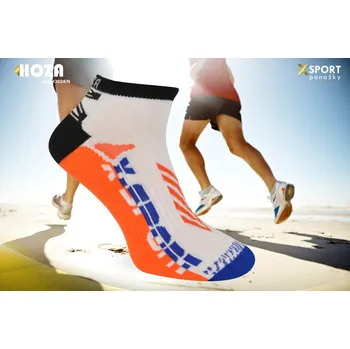 Pánské ponožky Kotníčkové ponožky HOZA proti plísni a zápachu od 99kč - H3024-S Barva: oranžová, Velikost: 43-46