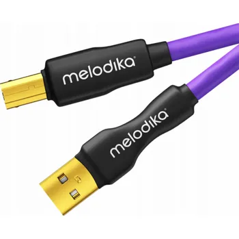 Datový kabel Melodika MDUAB25 Purple USB 2.0 typ AB kabel, včetně: pro DAC/zařízení lékařské / plotry - 2,5m