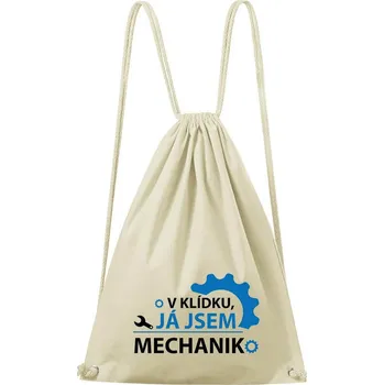 Městský batoh DOBRÝ TRIKO Bavlněný batoh Já jsem mechanik Barva: Natural