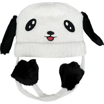 Čepice Dětská čepice s pohyblivýma ušima Barva: Bílá