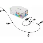 Nanoleaf Essentials Smart Multicolor Outdoor String Light Starter Kit - vícebarevná venkovní světla 30 m, 55 Lm/žárovka, 27 W 2700 K-6500 K, součástí balení (technologie Matter)