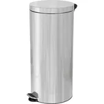 Odpadkový koš, nášlapný ALDA, nerezová ocel lesklá, objem 30 l