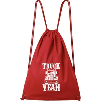 Městský batoh DOBRÝ TRIKO Bavlněný batoh s potiskem Truck yeah Barva: Červená