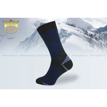 Pánské ponožky Funkční Thermo HOZA - vysoce hřejivé ponožky - H3414 Barva: tmavá modrá, Velikost: 32-33