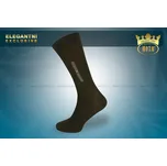 Hoza Pánské společenské ponožky z luxusní bavlny - H050-B Barva: hnědá, Velikost: 43-46