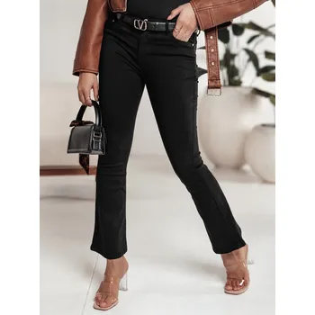 Dámské kalhoty Dámské kalhoty FREEREX typu bootcut UY2225 Barva: Černá, Velikost: XS