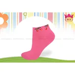 Hoza Dětské kotníkové ponožky - třešinky - H1004 Barva: růžová, Velikost: 31-34