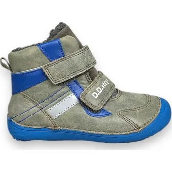 Chlapecká zimní obuv D.D.step barefoot dětské zimní boty - Šedé - 31