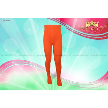Kojenecké oblečení Dětské punčochové kalhoty HOZA - jednobarevné - H5001 Barva: oranžová, Velikost: 58-62 cm / 0-3 měsíce