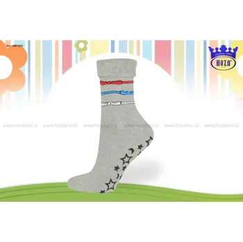 Chlapecké oblečení Hoza Dětské froté ponožky - ABS - GW1503 Barva: šedá, Velikost: 23-26