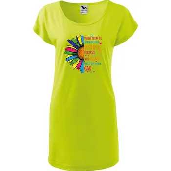 Dámské tričko DOBRÝ TRIKO Dámské tričko/šaty Zdravotní sestra Velikost: S, Barva: Limetková