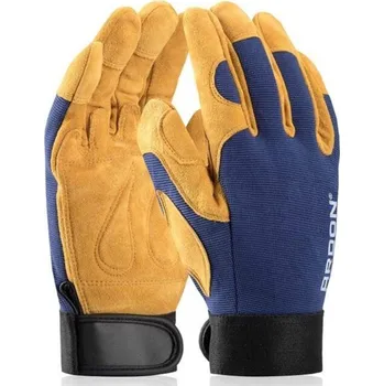 Pracovní rukavice Ardon Rukavice ochranné August, hovězí štípenka, XL 10 modré, 1739 XL