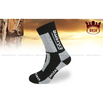 Pánské ponožky HOZA Thermo EXTREME - nejprodávanější zimní druh - H3406 43-46 Černá