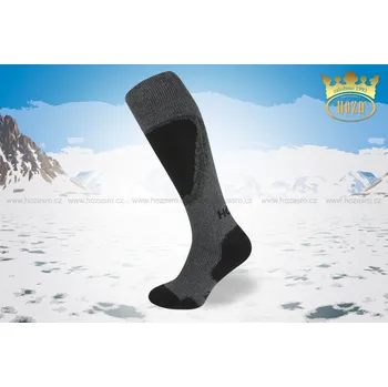 Dámské ponožky Hoza EXTRA Thermo podkolenky pro arktické podmínky - H4205 Barva: tmavá šedá, Velikost: 30-31
