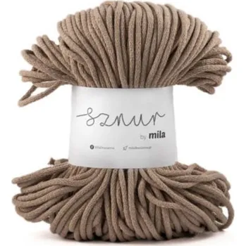 Příze Bavlněná šňůra MILA 5mm - cappuccino (Délka šňůry: 100m)