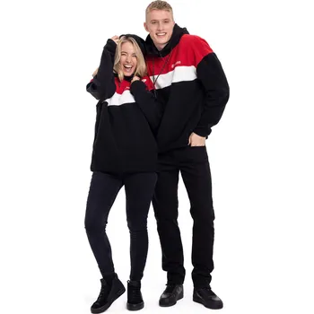 Pánská mikina UNI fleecová mikina Yamaha REVS IMAT černá-červená Velikost: S