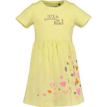 Dívčí šaty Dívčí bavlněné šaty se srdíčky Blue Seven žluté velikost 122 (721628)
