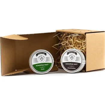 Bylinná léčivá mast Konopný táta Dárkové balení mastiček, 2ks