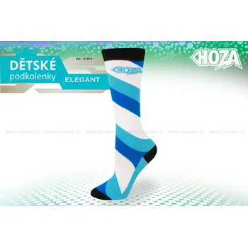 Dětské podkolenky HOZA s elastanem - Elegant - H1814 Barva: tyrkysová, Velikost: 27-30