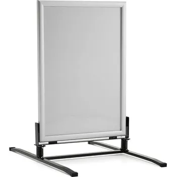 Reklamní stojan, 700x1000 mm, hliníkově šedá