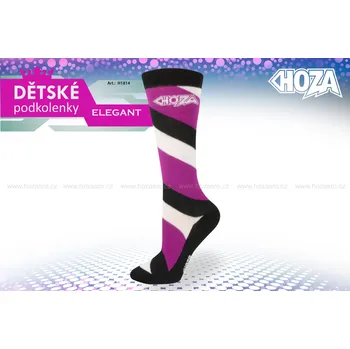 Dětské podkolenky HOZA s elastanem - Elegant - H1814 Barva: Fialová, Velikost: 19-22