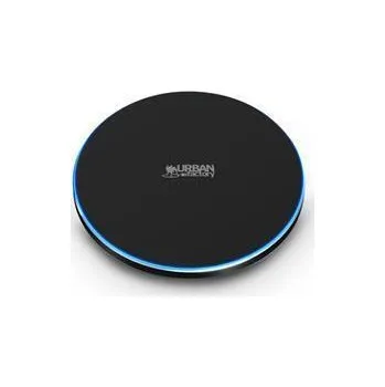Bezdrátová nabíječka, černá s podsvícením, 10W, URBAN FACTORY FWC10UF